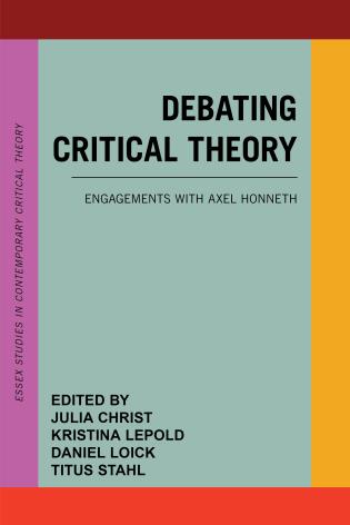 Cover Debating Critical Theory